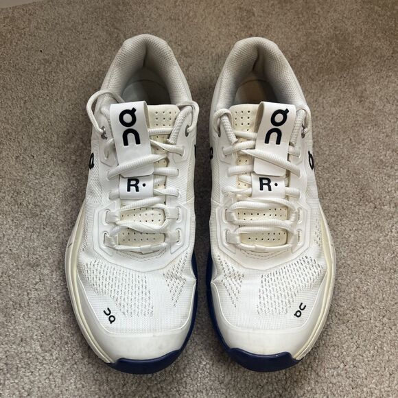 On Cloud Running The Roger Pro Tennis Shoe Womens 9.5 Court Sneaker White Blue - Picture 2 of 8